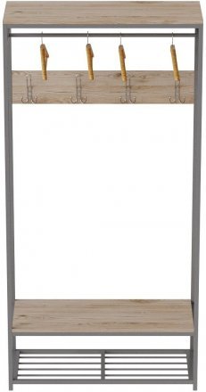 Вішалка модульна підлогова Ferrum-decor Треліс 15 180x90x38 сірий ДСП Дуб Сан-Марино 16мм (FRD-104374) Вішалка модульна підлогова Ferrum-decor Треліс 15 180x90x38 сірий ДСП Дуб Сан-Марино 16мм (FRD-104374)