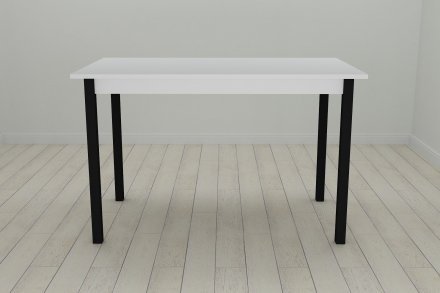Стіл кухонний Ferrum-decor Маріо 75x120x60 Чорний ДСП Біле 16мм (FRD-106194) Стіл кухонний Ferrum-decor Маріо 75x120x60 Чорний ДСП Біле 16мм (FRD-106194)