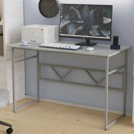 Стіл письмовий Раян Ferrum-decor 750x1200x700 Сірий метал ДСП Бетон 32 мм (FRD-106500) Стіл письмовий Раян Ferrum-decor 750x1200x700 Сірий метал ДСП Бетон 32 мм (FRD-106500)