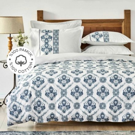 Постільна білизна Vivane mavi синій євро svt-2000022298438 Постільна білизна Vivane mavi синій євро svt-2000022298438