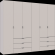 Комплект шаф для одягу Doros Гелар (2 шт.) 232,4х49,5х203,4 см Кашемір (DRS-011241)