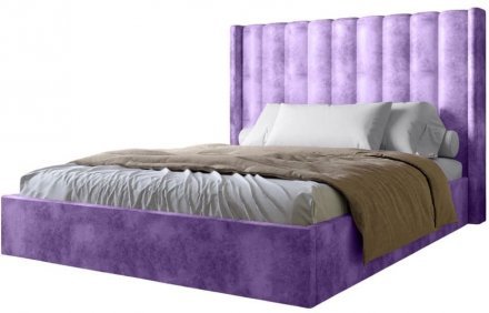 Двоспальне ліжко LION Ніно 180x200 см SILK 401 Лавандовий (LION-041399) Двоспальне ліжко LION Ніно 180x200 см SILK 401 Лавандовий (LION-041399)