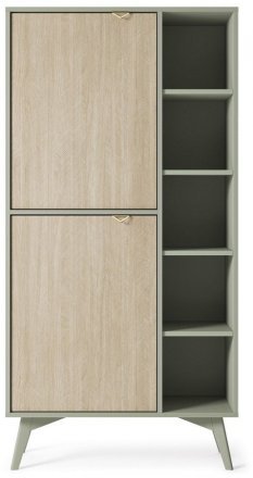 Стелаж Perfect Home Форест / Forest RG80 2-дверний Евкаліпт/ялиця сканді (PFH-091478) Стелаж Perfect Home Форест / Forest RG80 2-дверний Евкаліпт/ялиця сканді (PFH-091478)