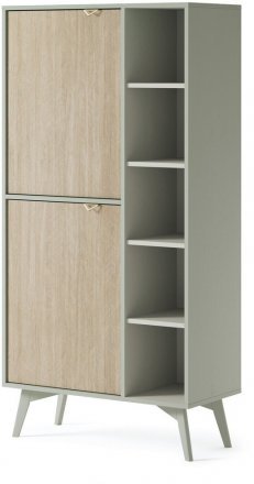 Стелаж Perfect Home Форест / Forest RG80 2-дверний Евкаліпт/ялиця сканді (PFH-091478) Стелаж Perfect Home Форест / Forest RG80 2-дверний Евкаліпт/ялиця сканді (PFH-091478)
