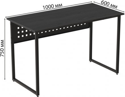 Комп'ютерний стіл Ferrum-decor Майк 75x100x60 чорний ДСП Сосна Кембра 32мм (FRD-103856) Комп'ютерний стіл Ferrum-decor Майк 75x100x60 чорний ДСП Сосна Кембра 32мм (FRD-103856)
