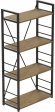 Етажерка 4/60 Ferrum-decor Серії Конект 120x60x28 чорний ДСП Дуб Артизан 16мм (FRD-104238)