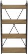 Етажерка 4/60 Ferrum-decor Серії Конект 120x60x28 чорний ДСП Дуб Артизан 16мм (FRD-104238)