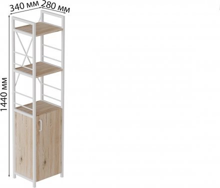 Етажерка 3/34 Ferrum-decor Серії Конект із тумбою 144x34x28 Білий ДСП Сан-Марино (FRD-104429) Етажерка 3/34 Ferrum-decor Серії Конект із тумбою 144x34x28 Білий ДСП Сан-Марино (FRD-104429)