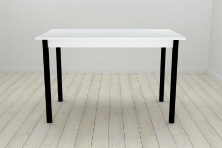 Стіл кухонний Ferrum-decor Маріо 75x120x70 Чорний ДСП Біле 16мм (FRD-106195) Стіл кухонний Ferrum-decor Маріо 75x120x70 Чорний ДСП Біле 16мм (FRD-106195)