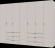 Комплект шаф для одягу Doros Гелар (2 шт.) 271,2х49,5х203,4 см Кашемір (DRS-011242)