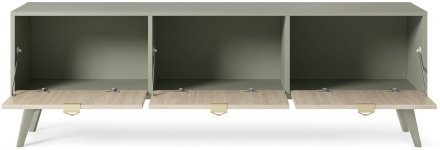 Тумба під ТВ Perfect Home Форест / Forest RTV158 3-дверна Евкаліпт/ялиця сканді (PFH-091474)