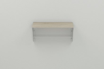Настінна полиця Ferrum-decor Комфі 260x600x240 метал Білий ДСП Сонома 16 мм (FRD-102747) Настінна полиця Ferrum-decor Комфі 260x600x240 метал Білий ДСП Сонома 16 мм (FRD-102747)