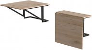 Стіл розкладний Олександр 2 Ferrum-decor 750x600x700 Чорний метал ДСП Дуб Сан-Марино 16 мм (FRD-104893) Стіл розкладний Олександр 2 Ferrum-decor 750x600x700 Чорний метал ДСП Дуб Сан-Марино 16 мм (FRD-104893)