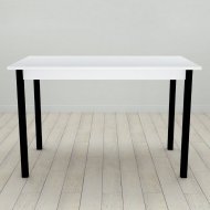 Стіл кухонний Ferrum-decor Маріо 75x120x80 Чорний ДСП Біле 16мм (FRD-106196) Стіл кухонний Ferrum-decor Маріо 75x120x80 Чорний ДСП Біле 16мм (FRD-106196)