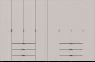 Комплект шаф для одягу Doros Гелар (2 шт.) 310х49,5х203,4 см Кашемір (DRS-011243)