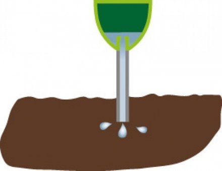 Кашпо для квітів SkyPot пластик 16 на ніжці зелений 56025 Кашпо для квітів SkyPot пластик 16 на ніжці зелений 56025