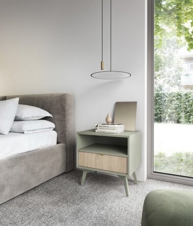 Тумба приліжкова Perfect Home Форест / Forest S54 з 1 шухлядою Евкаліпт/ялиця сканді (PFH-091473) Тумба приліжкова Perfect Home Форест / Forest S54 з 1 шухлядою Евкаліпт/ялиця сканді (PFH-091473)