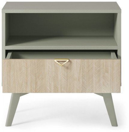 Тумба приліжкова Perfect Home Форест / Forest S54 з 1 шухлядою Евкаліпт/ялиця сканді (PFH-091473) Тумба приліжкова Perfect Home Форест / Forest S54 з 1 шухлядою Евкаліпт/ялиця сканді (PFH-091473)