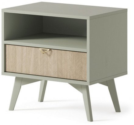 Тумба приліжкова Perfect Home Форест / Forest S54 з 1 шухлядою Евкаліпт/ялиця сканді (PFH-091473) Тумба приліжкова Perfect Home Форест / Forest S54 з 1 шухлядою Евкаліпт/ялиця сканді (PFH-091473)