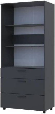 Шафа для одягу Doros Торн Антрацит 2 ДСП/3Ш (полиці) 90х51.6х200 (DRS-012072) Шафа для одягу Doros Торн Антрацит 2 ДСП/3Ш (полиці) 90х51.6х200 (DRS-012072)