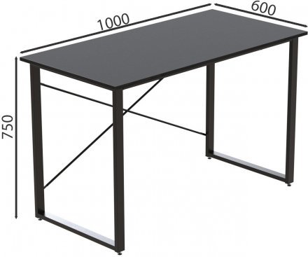 Комп'ютерний стіл Ferrum-decor Дейв 75x100x60 чорний ДСП Сосна Кембра 32мм (FRD-101972) Комп'ютерний стіл Ferrum-decor Дейв 75x100x60 чорний ДСП Сосна Кембра 32мм (FRD-101972)