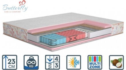 Матрас Camelia Cocos двосторонній 180х190х23 см