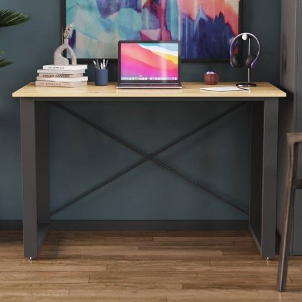Письмовий стіл Ferrum-decor Драйв 750x1200x700 Чорний метал ДСП Дуб Артизан 32 мм (FRD-103385) Письмовий стіл Ferrum-decor Драйв 750x1200x700 Чорний метал ДСП Дуб Артизан 32 мм (FRD-103385)