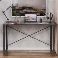 Письмовий стіл Ferrum-decor Серії Конект 75x120x600 чорний ДСП Сосна Кембра 16мм (FRD-104206)
