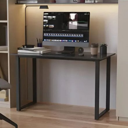 Стіл письмовий Кнап 2 Ferrum-decor 750x1000x700 Чорний метал ДСП Сосна Кембра 16 мм (FRD-106417)