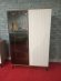 Вітрина висока з підсвіткою Вічі / Vici WT103 2-дверна Горіх/кашемір Perfect Home Польща (PFH-091278)