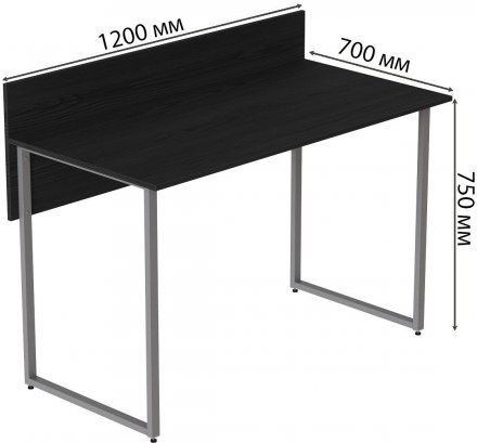 Комп'ютерний стіл Ferrum-decor Скай 75x120x70 сірий ДСП Сосна Кембра 32мм (FRD-101580)