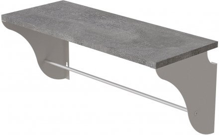 Настінна полиця Ferrum-decor Комфі 260x600x240 метал Білий ДСП Бетон 16 мм (FRD-102750) Настінна полиця Ferrum-decor Комфі 260x600x240 метал Білий ДСП Бетон 16 мм (FRD-102750)