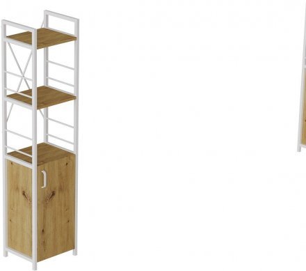 Етажерка 3/34 Ferrum-decor Серії Конект із тумбою 144x34x28 Білий ДСП Артизан (FRD-104433) Етажерка 3/34 Ferrum-decor Серії Конект із тумбою 144x34x28 Білий ДСП Артизан (FRD-104433)