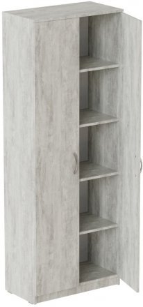 Шафа Анжело Ferrum-decor на 5 полиць 2 двері 1900x800x380 ДСП Бетон 16 мм (FRD-105054)