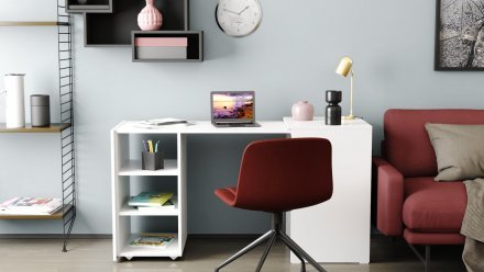 Стіл-тумба трансформер Смарт 1/1 Ferrum-decor 750x1450x500 ДСП Біле 16 мм (FRD-105067) Стіл-тумба трансформер Смарт 1/1 Ferrum-decor 750x1450x500 ДСП Біле 16 мм (FRD-105067)