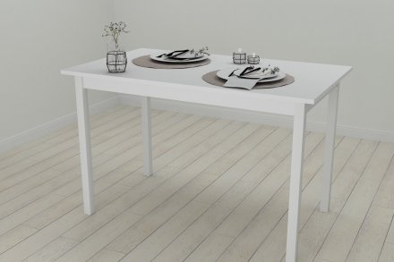 Стіл кухонний Ferrum-decor Маріо 75x120x70 Білий ДСП Біле 16мм (FRD-106198) Стіл кухонний Ferrum-decor Маріо 75x120x70 Білий ДСП Біле 16мм (FRD-106198)