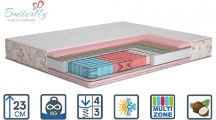 Матрас Camelia Cocos двосторонній 120х200х23 см