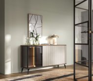 Комод з підсвіткою Вічі / Vici K154 3-дверний Горіх/кашемір Perfect Home Польща (PFH-091276) Комод з підсвіткою Вічі / Vici K154 3-дверний Горіх/кашемір Perfect Home Польща (PFH-091276)
