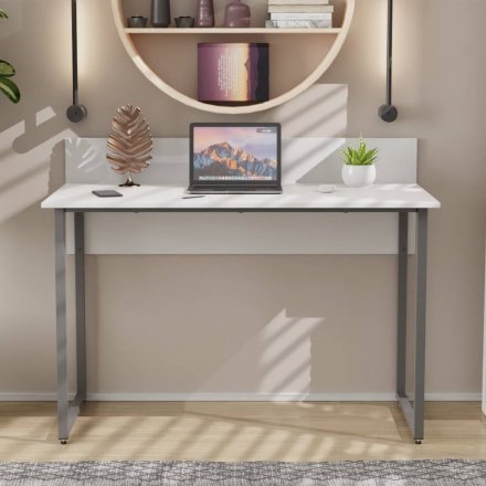 Письмовий стіл Ferrum-decor Скай 75x140x70 сірий ДСП Біле 16мм (FRD-101581)