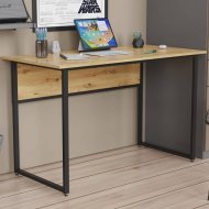 Комп'ютерний стіл Ferrum-decor Коді 75x100x60 чорний ДСП Дуб Сан-Марино 16мм (FRD-103734) Комп'ютерний стіл Ferrum-decor Коді 75x100x60 чорний ДСП Дуб Сан-Марино 16мм (FRD-103734)