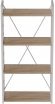 Етажерка 4/60 Ferrum-decor Серії Конект 120x60x28 білий ДСП Дуб Сан-Марино 16мм (FRD-104243)