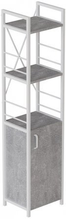Етажерка 3/34 Ferrum-decor Серії Конект із тумбою 144x34x28 Білий ДСП Бетон (FRD-104434) Етажерка 3/34 Ferrum-decor Серії Конект із тумбою 144x34x28 Білий ДСП Бетон (FRD-104434)