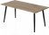 Стіл журнальний Монтана Ferrum-decor 45x100x50 Чорний метал ДСП Дуб Сан-Марино 16 мм (FRD-106716)