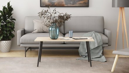 Стіл журнальний Монтана Ferrum-decor 45x100x50 Чорний метал ДСП Дуб Сан-Марино 16 мм (FRD-106716) Стіл журнальний Монтана Ferrum-decor 45x100x50 Чорний метал ДСП Дуб Сан-Марино 16 мм (FRD-106716)