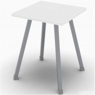 Кухонний табурет Ferrum-decor 430x320x320 Сірий метал ДСП Біле 16 мм (FRD-104645) Кухонний табурет Ferrum-decor 430x320x320 Сірий метал ДСП Біле 16 мм (FRD-104645)
