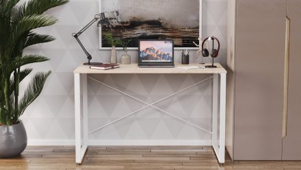 Письмовий стіл Ferrum-decor Серії Конект 75x120x60 білий ДСП Дуб Сан-Марино 16мм (FRD-104208) Письмовий стіл Ferrum-decor Серії Конект 75x120x60 білий ДСП Дуб Сан-Марино 16мм (FRD-104208)