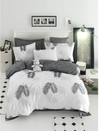 Постільна білизна Home Perfect Ranforce Jolly білий сімейний 145х210 см Постільна білизна Home Perfect Ranforce Jolly білий сімейний 145х210 см
