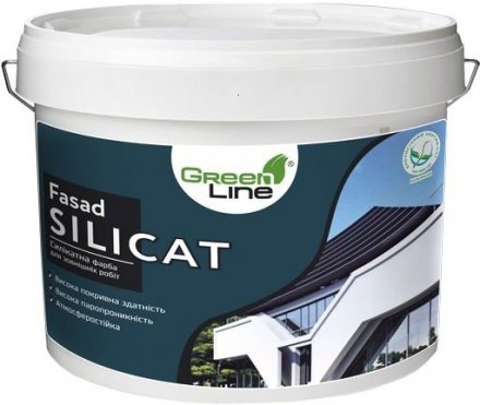 Фасадна силікатна фарба Fasad Silicat 10 л. Фасадна силікатна фарба Fasad Silicat 10 л.