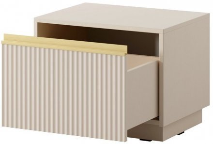 Тумба приліжкова Perfect Home Роял / Royal S54 з 1 шухлядою Бежевий (PFH-091296) Тумба приліжкова Perfect Home Роял / Royal S54 з 1 шухлядою Бежевий (PFH-091296)