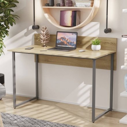 Письмовий стіл Ferrum-decor Скай 75x140x70 сірий ДСП Дуб Сонома 16мм (FRD-101582) Письмовий стіл Ferrum-decor Скай 75x140x70 сірий ДСП Дуб Сонома 16мм (FRD-101582)